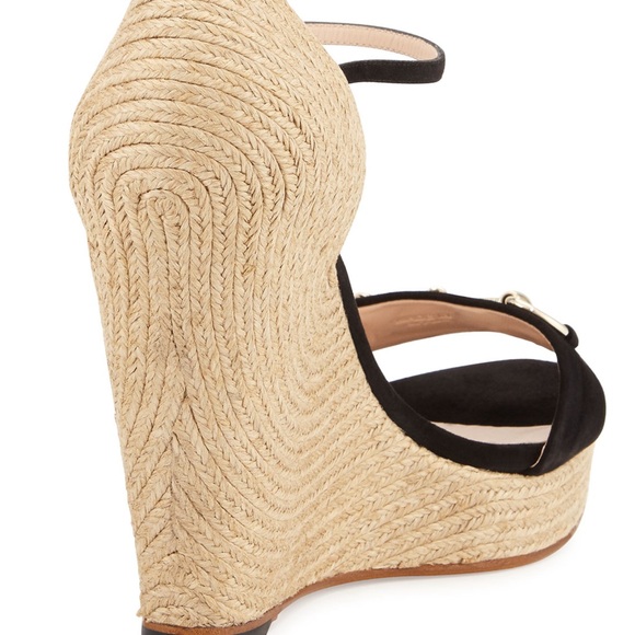 Gucci wedge platform Black suede Gold Hardware - Picture 3 of 4